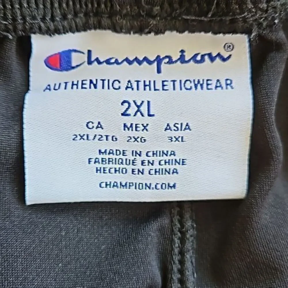 Champion Black Drawstring Waist Athletic‎ Shorts Sz 2XL